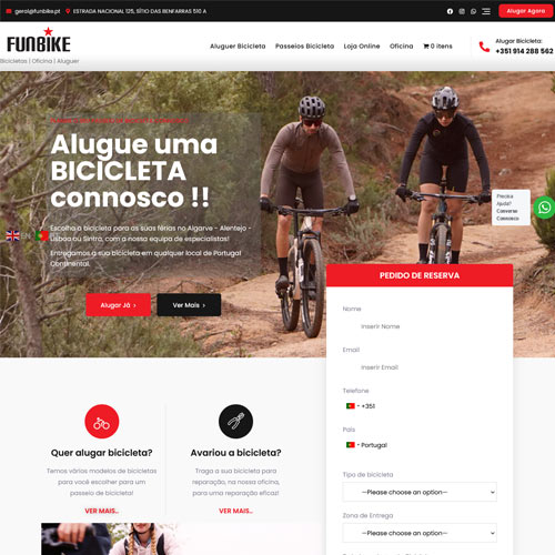 funbike criação de site magicnet