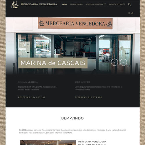 mercearia vencedora criação de site magicnet